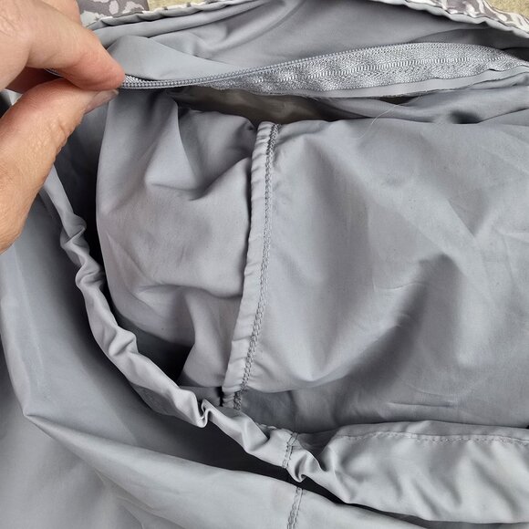 JM Collection Women’s Light Gray Safari Jacket XL Polyester Animal Print Lining - Picture 4 of 8